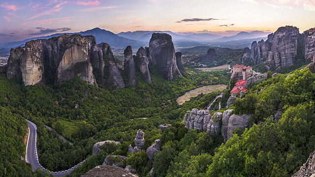 the rock forests of meteora greece